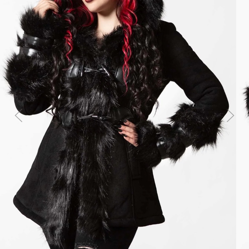 FLIES BY NIGHT FAUX-FUR COAT